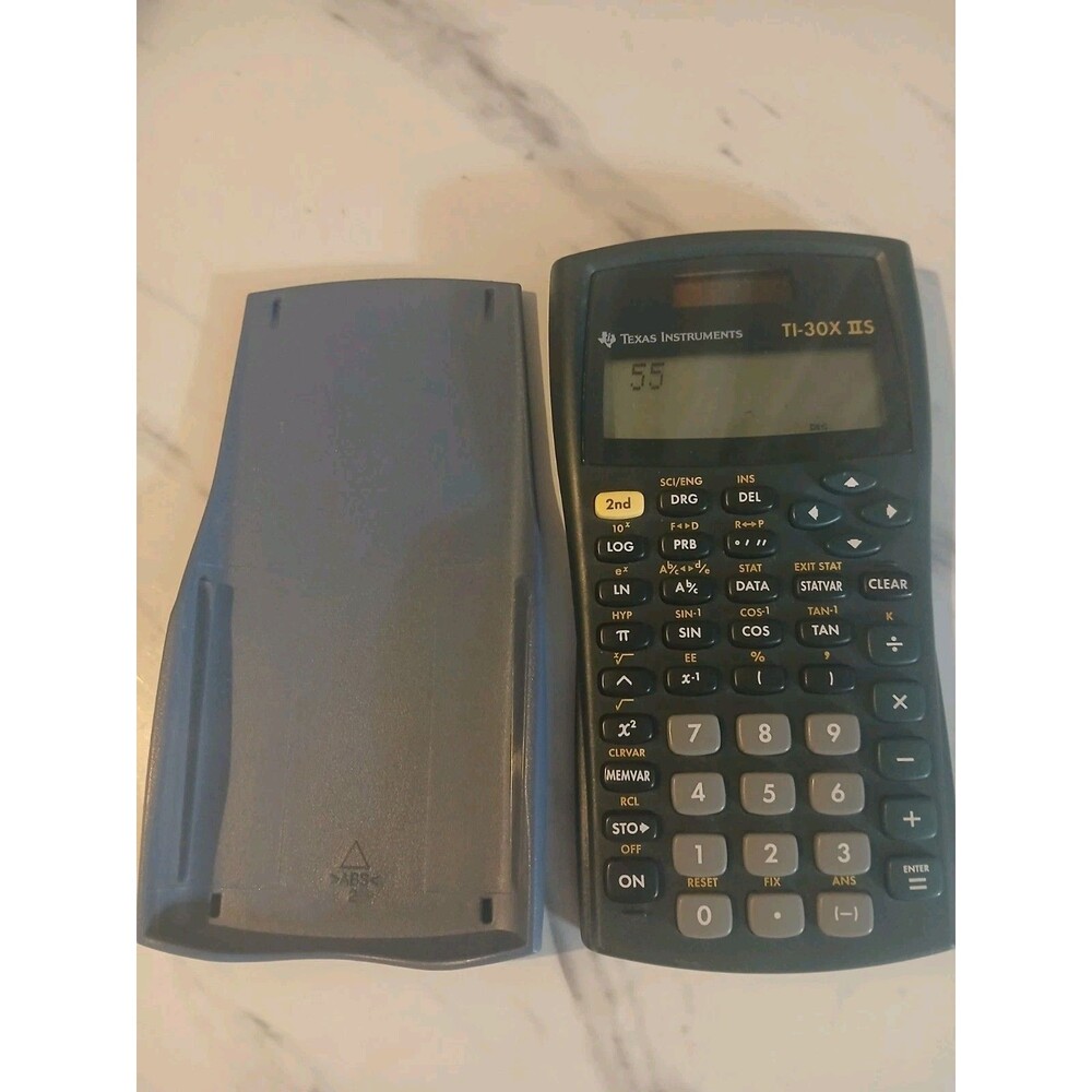 Texas Instruments TI-30X IIS Scientific Calculator, 10-Digit LCD, Black
